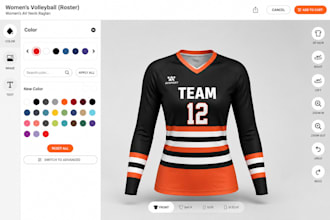 build shopify uniform configurator for custom team sports uniform products