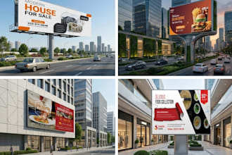 design professional billboard, signage, shop board and outdoor advertising
