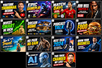 design an eye catching you tube thumbnail that gets clicks