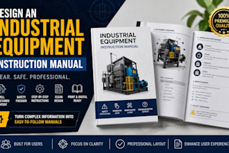design an industrial equipment instruction manual
