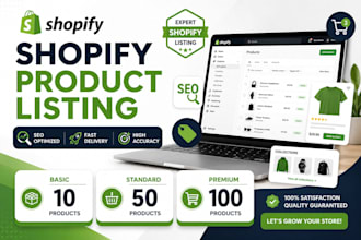 upload your products with SEO titles and images