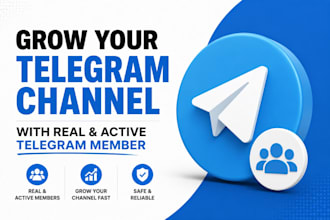rise your telegram channel with real and active telegram members