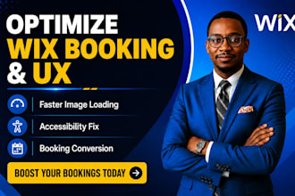 optimize wix booking pages image loading accessibility conversion focused design