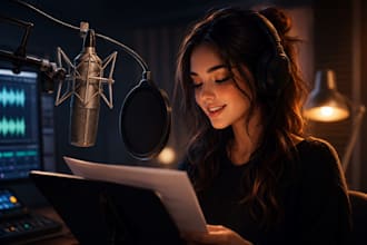 transform your vision with a cinematic female voice that captivates audiences