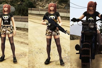 create custom fivem ped, accessories, props, and gta 5 mods