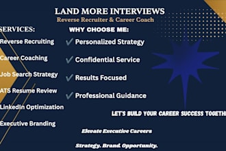 be your reverse recruiter and career coach