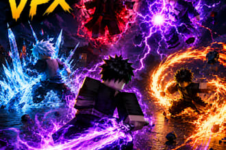 create custom roblox anime combat vfx, sword effects, and skill effects