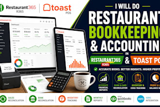 do restaurant bookkeeping and accounting in restaurant365 and toast pos