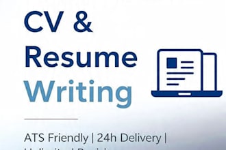 write professional CV, resume and cover letter for job seekers