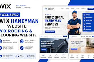 build wix  handyman service website, wix roofing, and flooring website