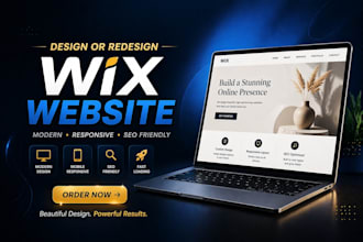 design or redesign a professional wix website