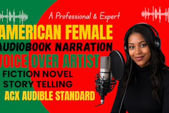 be your american female audiobook narrator for fiction meditation voice over