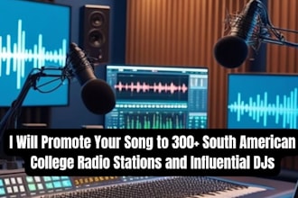 submit your song to 300 south american college radio station and djs playlist