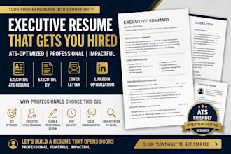 write a CEO, executive, director, or manager ats resume
