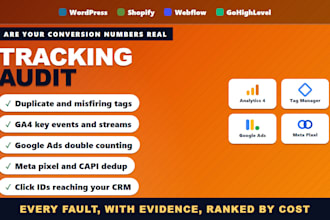 audit your ga4, google ads and meta conversion tracking