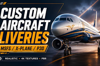 create msfs 2020 and 2024 virtual aircraft livery xplane for flight simulator