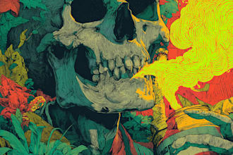 draw a horror illustration