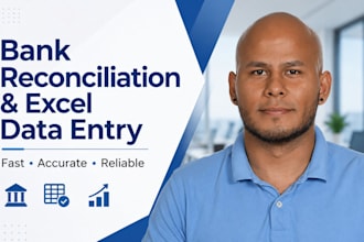 do bank reconciliation and excel data entry