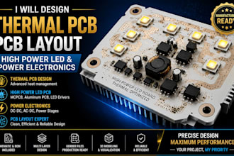 design thermal pcb, pcb layout, high power led and power electronics