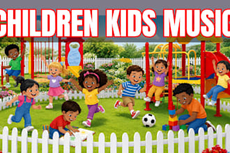compose and produce christian kids choir, nursery rhymes kids music jingles