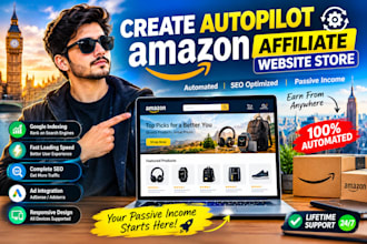 create autopilot amazone affiliate website store with autoblog