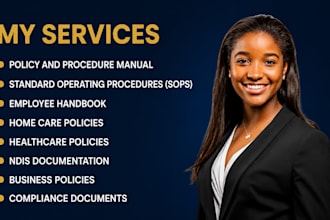 write detailed policy and procedure manuals for home care ndis employee handbook