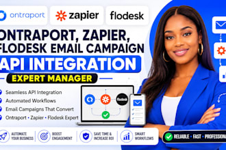 be your ontraport zapier flodesk email campaign API integration expert manager