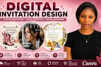 do invitation design wedding invitation birthday invitation digital invitation