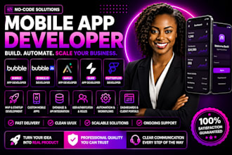 launch no code app bubble io adalo flutterflow flutter or mobile app developer