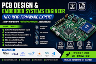 design pcb design and embedded systems engineer  nfc rfid firmware expert