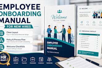 design an employee onboarding manual for new hires