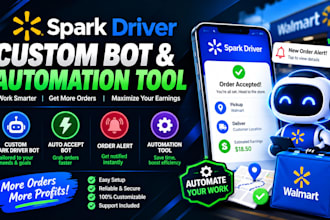 build a custom spark driver, auto accept bot, order alert and automation