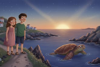 illustrate enchanting children books with vibrant custom artwork