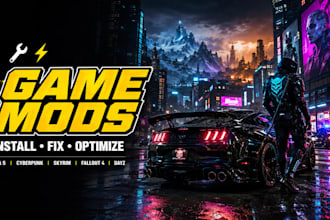 create install fix optimize gta 5 cyberpunk 2077 skyrim fallout 4 dayz game mods