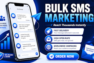 send bulk SMS marketing campaign and text message promotion