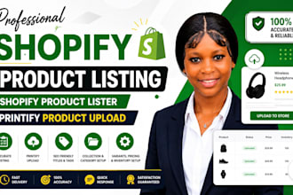 do shopify product listing shopify product lister printify product upload