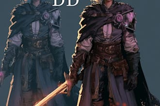 draw your oc and dnd character illustration