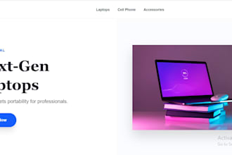 build a responsive nextjs landing page