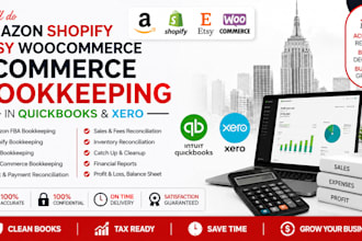 do amazon shopify etsy woocommerce ecommerce bookkeeping in quickbooks xero