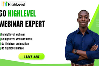 do gohighlevl webinar,webinar funnle,automation,gohighlevel landing page,