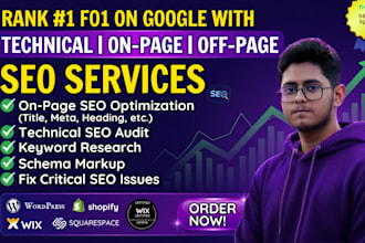 do technical and on page SEO for wordpress and shopify