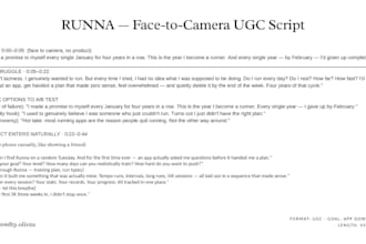 write ugc script and social media copy for your brand