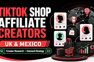 recruit tiktok shop affiliate creators in the UK or mexico