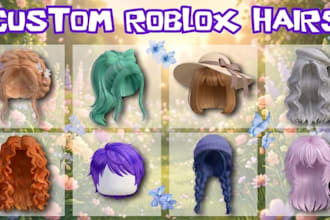 design custom roblox ugc hat,hair, cloth and ugc accessories