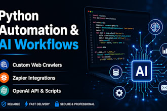 build python automation tools and web crawler workflows