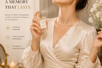 design realistic ai product photography and beauty listing images