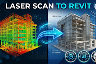 convert laser scan point cloud into detailed revit bim model