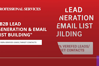 do b2b lead generation, web scraping, and targeted email list building