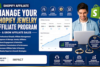 manage your shopify jewelry affiliate program and grow affiliate sales