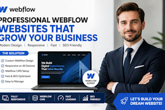 design responsive webflow website webflow cms webflow redesign webflow developer